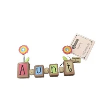 Blossom Bucket Suzi Skoglund 2011 “Someone I Admire” Word Block Shelf Sitter New