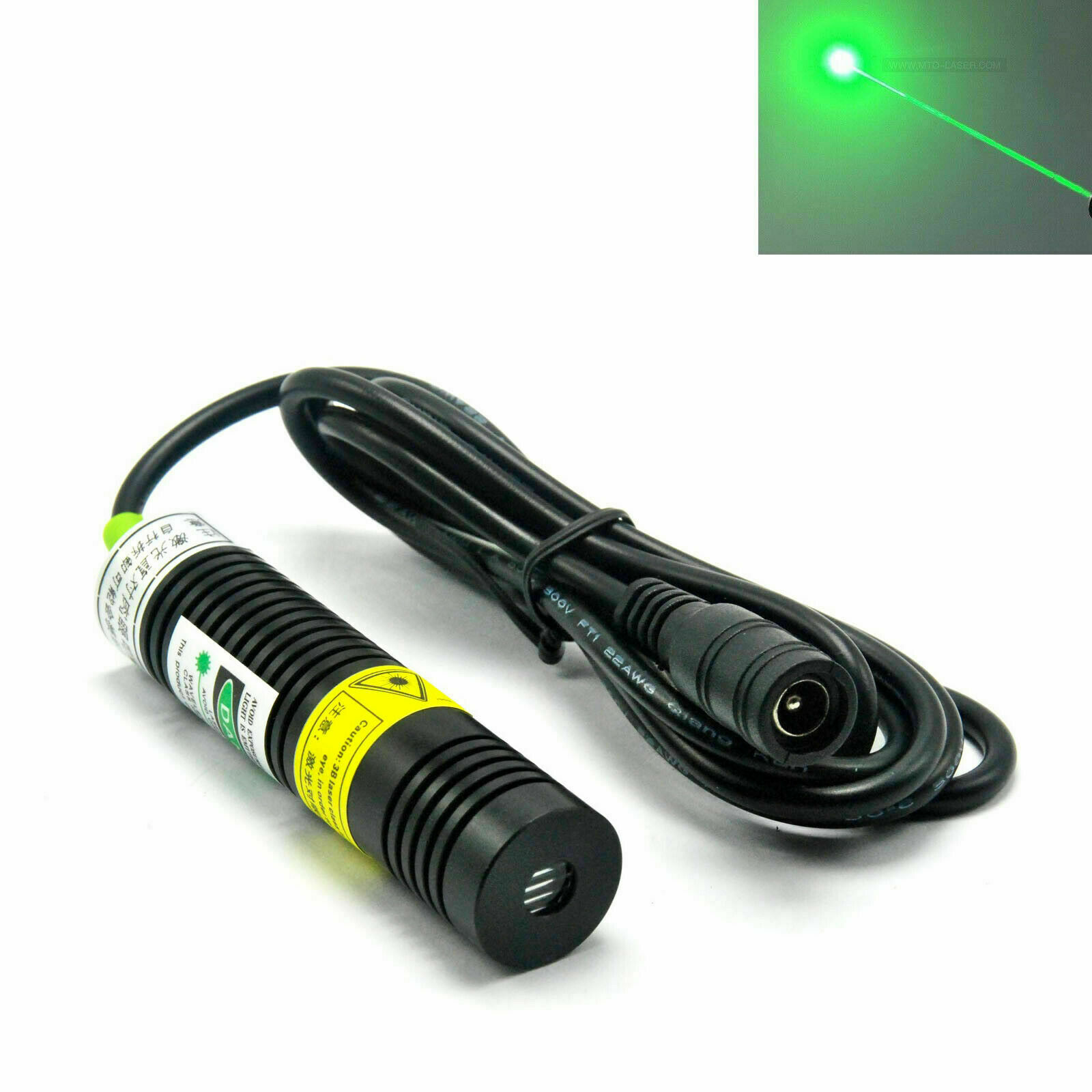 532nm 30mW Green Dot 5V Laser Diode Module Long-Time Working 18x75mm