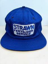 Vintage K Brand USA MADE Strawn Farm Service Patch Trucker Hat Snapback Cap