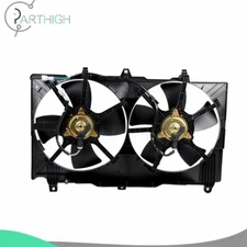 Radiator Condenser Cooling Fan Assembly Electric For 2004 2005 2006 Nissan 350Z