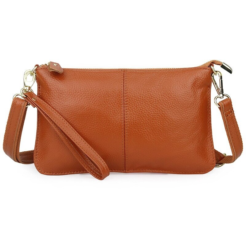 Women's Genuine Leather Clutch Messenger Handbag Crossbody Shoulder Bag Purse