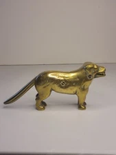 Vintage Brass Dog Nut Cracker. Heavy Brass 4+ Lbs. Unbranded 11" Nose To Tail 