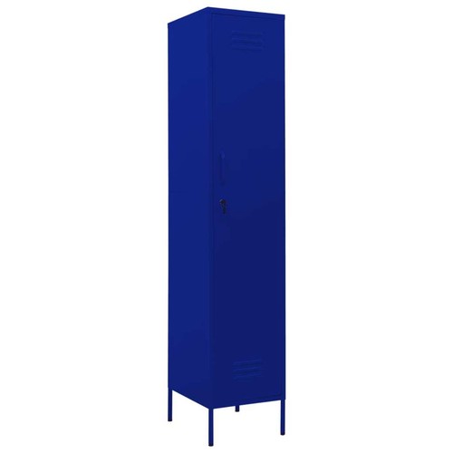 Locker Cabinet Navy Blue 35x46x180 Steel N3M7 - Picture 2 of 10