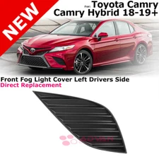 Front Bumper Fog Light Cover Bezel For 2018-2019 Camry SE XSE Driver Left LH