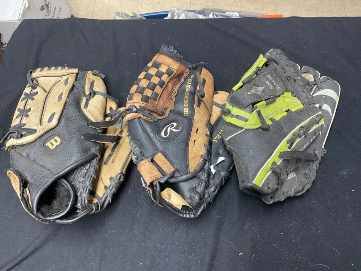 used baseball gloves lot 3 eBay