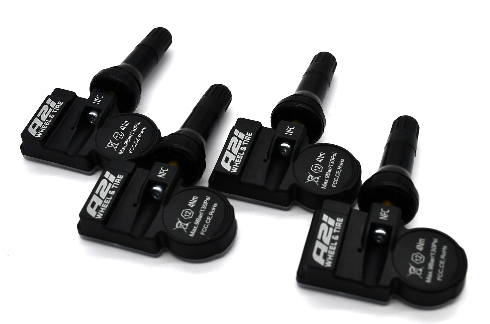Set 4 TPMS Tire Pressure Sensors 315Mhz Rubber fits 08-09 Mercedes SLR McLaren