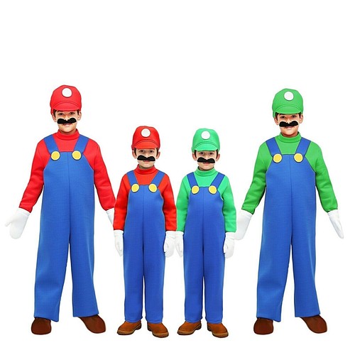 Costume Mario / Luigi Cosplay di Pegasus bambino vestito carnevale party |  eBay