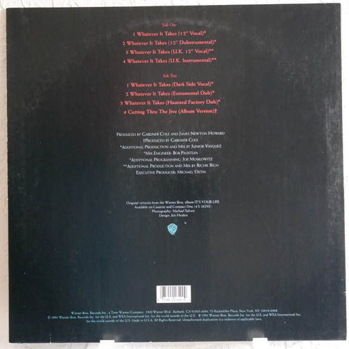 Gardner Cole - Whatever It Takes 1991 (VG+-VG+) - Picture 2 of 4