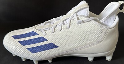 Adidas Adizero Scorch Football Cleats White/Royal Blue Men  display picture 2