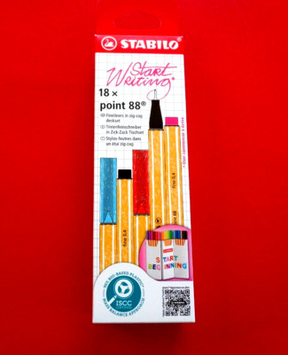 STABILO Fineliner point 88, 18er Zick-Zack Tischset