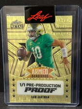 2024 Leaf Metal GOLD SUPER PRISMATIC Pre-Production Proof SAM HARTMAN 1/1
