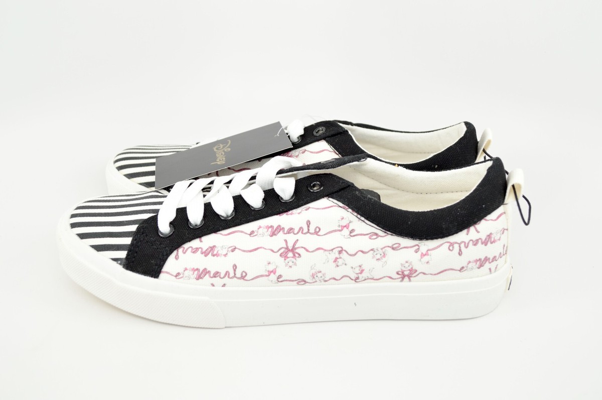 New Rare Disney Womens Aristocats Marie Gym Black Striped Shoes