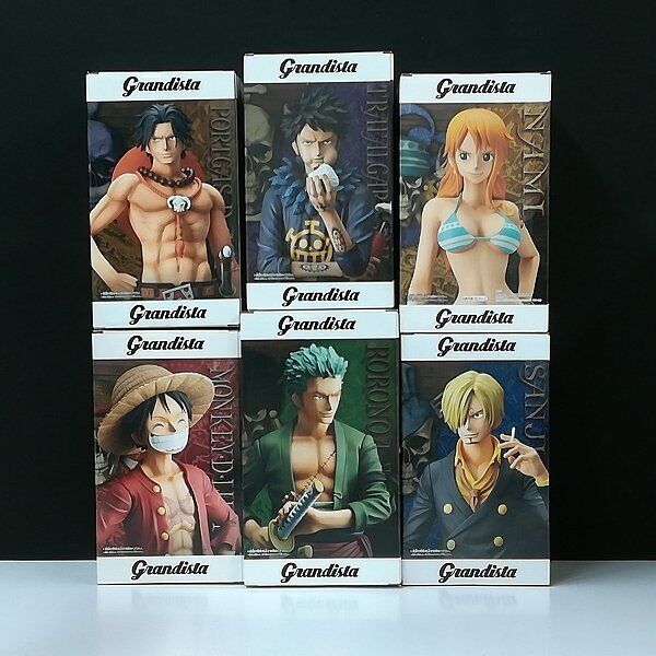 One Piece Grandista figure Luffy Sanji Zoro Low Ace Nami set One Piece Grandista figure Luffy Sanji Zoro Low Ace Nami set