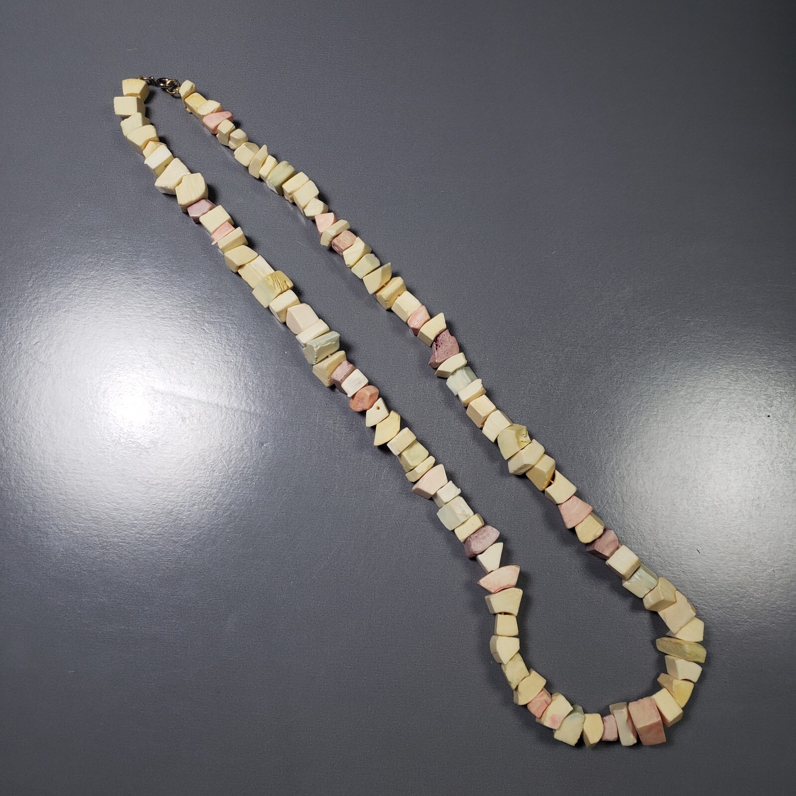 Beaded Shell Necklace Pastel Statement Retro Mid … - image 5