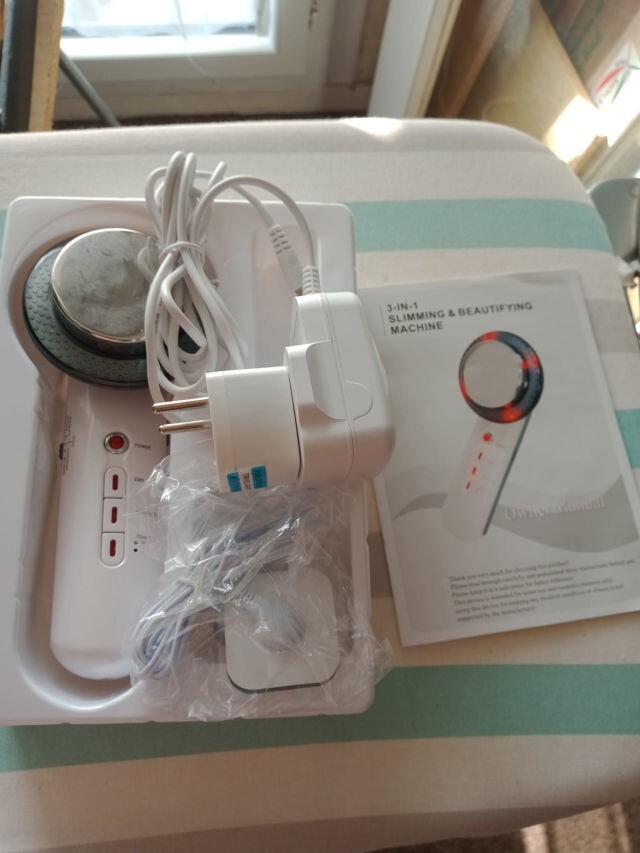 Kit amincisseur 3 en 1 anti cellulite masseur electrique ventre et cuisses