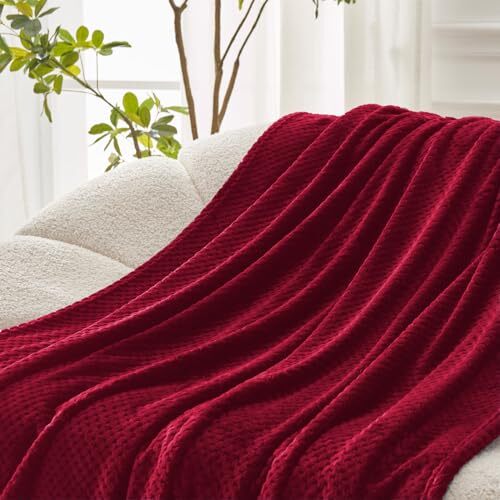 Fleece Bed Blanket King Size, Super Soft and Warm Blankets for Couch