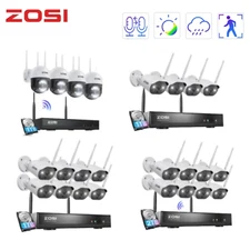 ZOSI 8CH 3MP Wireless Security Camera System 2K WIFI NVR Outdoor IP Audio Record
