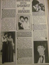 Donny and Marie Osmond, Full Page Vintage Clipping, Osmonds Brothers
