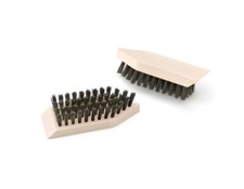 Small stiff brush of wood - perfect boots brush for cleaning leather boots