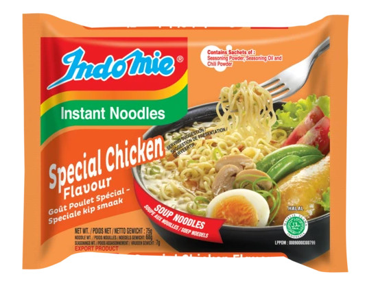 MEZCLA INDOMIE SABOR ESPECIAL POLLO-CEBOLLA-CURRY-VERDURAS CON CAL