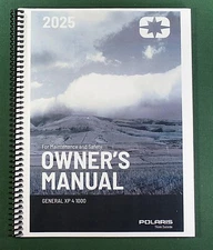 2025 Polaris General XP 4 1000 Owner's Manual: Full Color & Protective Covers