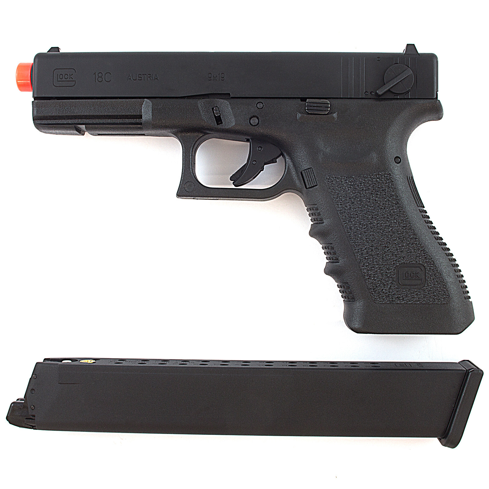 UMAREX GLOCK G18C LICENSED GEN 3 AIRSOFT GAS BLOWBACK HAND GUN PISTOL
