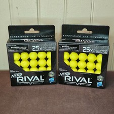 Nerf Rival Precision Battling 25X High Impact Rounds Refill Pack Lot of 2 NEW