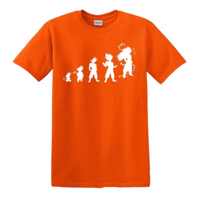 Evolution Of Dragon Ball T-Shirt Herren Lustig Neuheit Son-Goku Z Anime Tee Oberteil