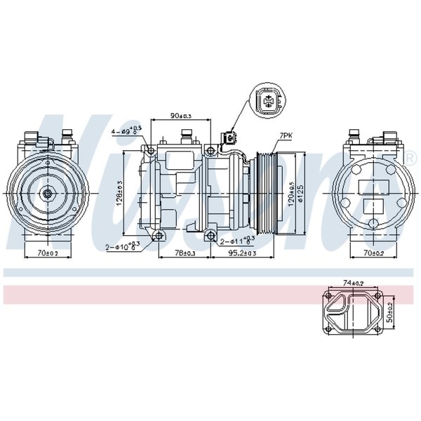Kompressor Klimaanlage FüR Land Rover Discovery II L318 Lt_ Range LP-image