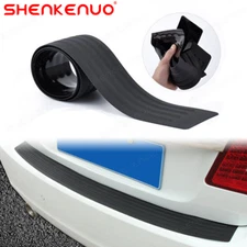 Rear Bumper Protector Universal Rubber Anti-Scratch Trunk Exterior Accessories