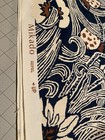 Zepel Mikado 2 Yards 13" Vintage Interior Fabric Cotton Blue Brown Cream Flowers — photo 10