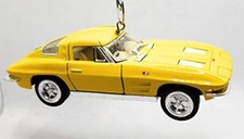 Christmas Ornament for 1963 Chevy Corvette Stingray Yellow Large