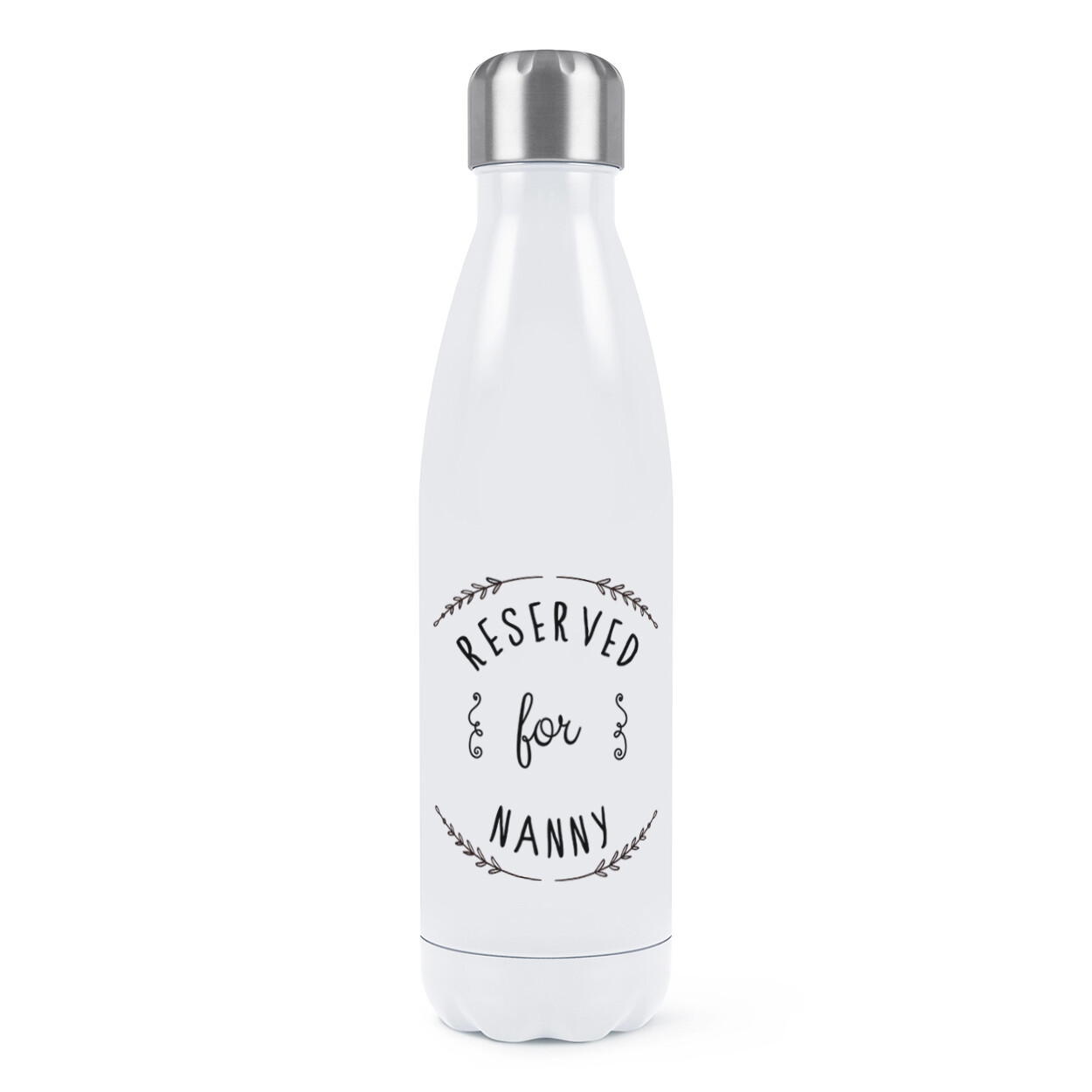 Reserved For Nanny Double Wall Water Bottle Joke Grandma Nan Nest