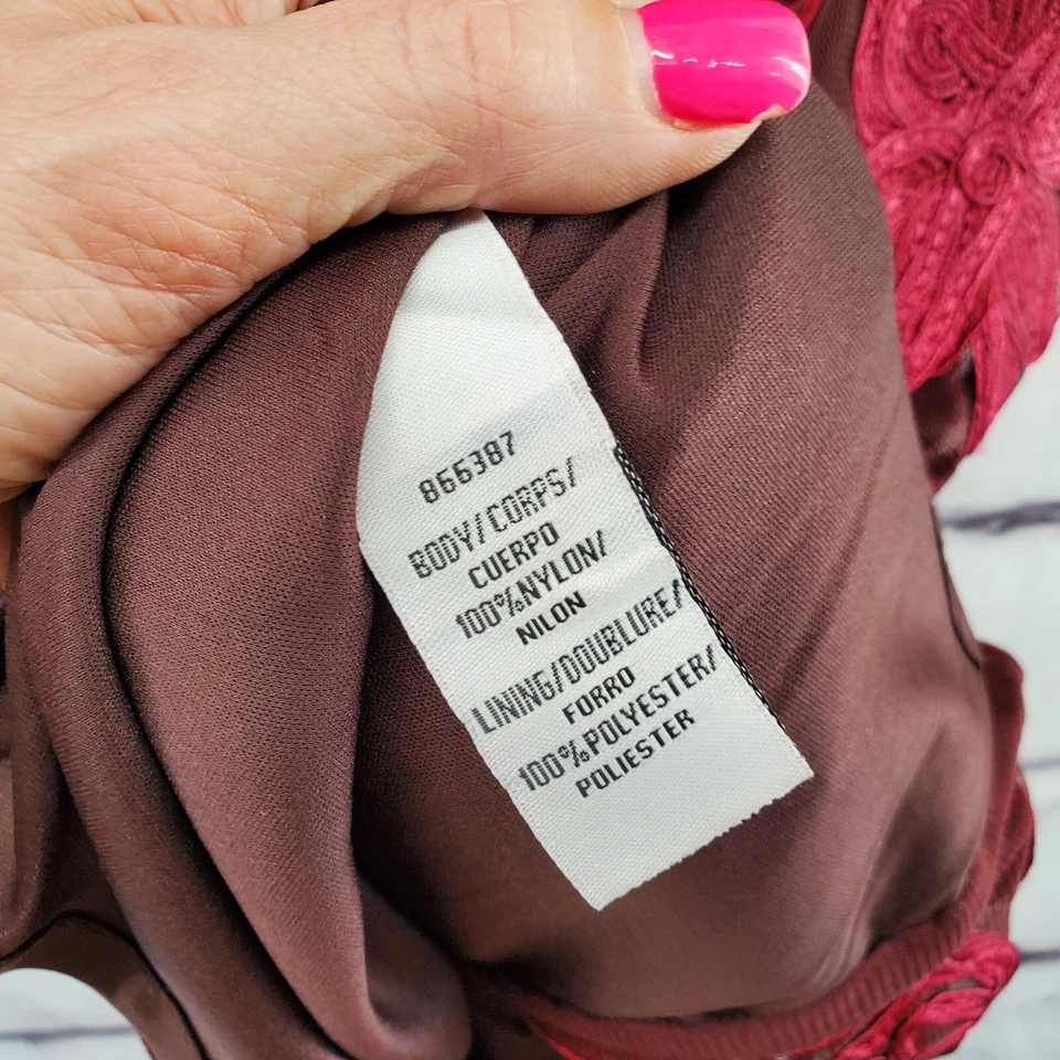 JS COLLECTION Vestido Vaina Mujer 8 Midi Bordado Malla Parcialmente Forrado Cremallera Foto 4 de 4