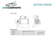 ENGINE STARTER MOTOR 0 986 017 830 BOSCH NEW OE REPLACEMENT
