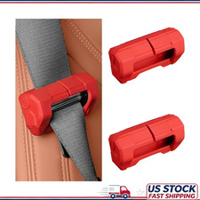 2pcs Silicone Seat Belt Buckle Covers Anti-scratch Protective Sleevecolor Red 2pcs Silicone Seat Belt Buckle Covers Anti-scratch Protective Sleevecolor Red