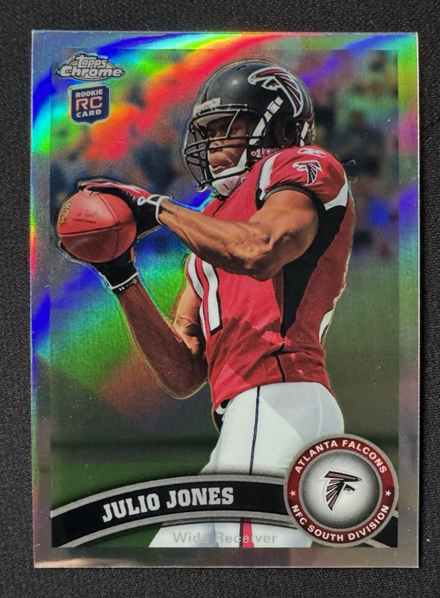 2011 Topps Chrome Refractor Julio Jones Falcons RC 