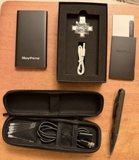 ISpyPen Pro 128GB High-Capacity Spy Pen Plug  Play Adaptor, Battery,Ink, Case