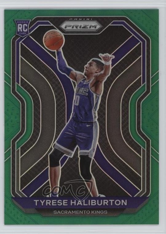 2020-21 Panini Prizm Green Prizm Tyrese Haliburton #262 1t2c