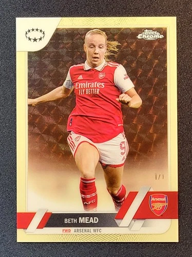 22-23 Topps Chrome UEFA Women's Champions League - Beth Mead - Superfractor 1/1