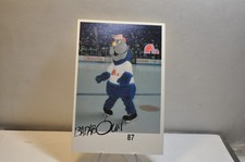 Badaboum mascot quebec nordiques hockey club nhl postcard 1987-88 ice version