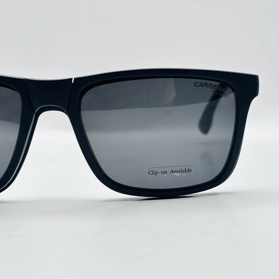 Gafas Carrera Hombre Cuadradas Azul Con Clip SOL Polarizadas Mod. 4009 NUEVO Foto 3 de 4