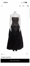 Vintage Bob Mackie black Beaded Evening Gown Size 12