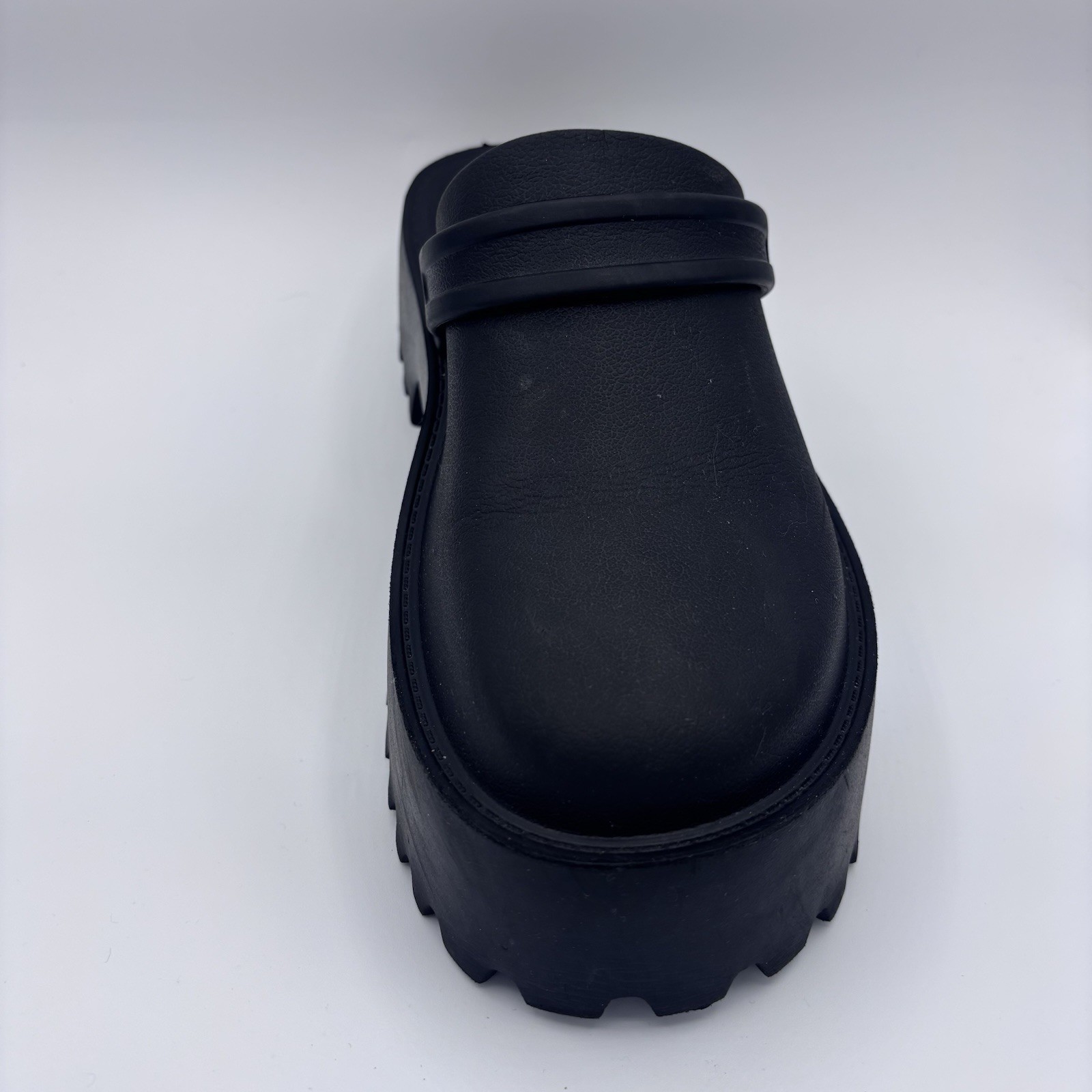 Black Rubber Platform Clogs - image 3