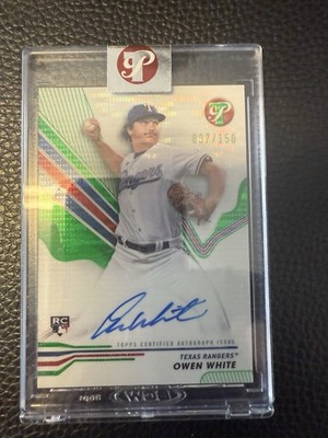 2024 Topps Pristine Auto Owen White #PA-OW Green Pristine Pulsar Refractor /150 