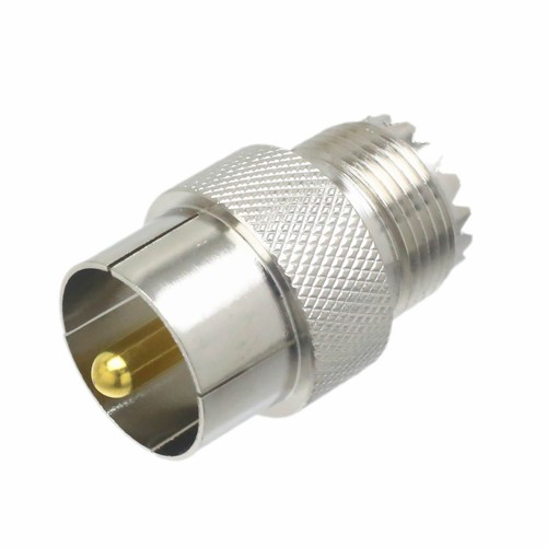 4 Adattatori Coassiali Rapidi UHF PL259 Maschio A SO239 Femmina, Push-on Scorrevoli, Wiredco