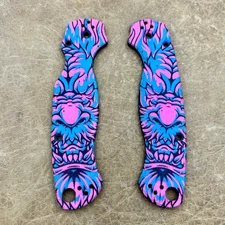 Spyderco Paramilitary 2 Scales ~ Authentic Black G-10 USA Dragonface pttn C81GP2