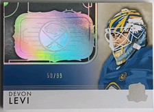 2023-24 UD The Cup Rookie Rink Gallery Devon Levi /99 Buffalo Sabres