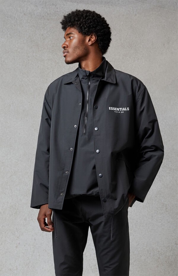 Fear of God Essentials Jacket Windbreaker XL Black | eBay