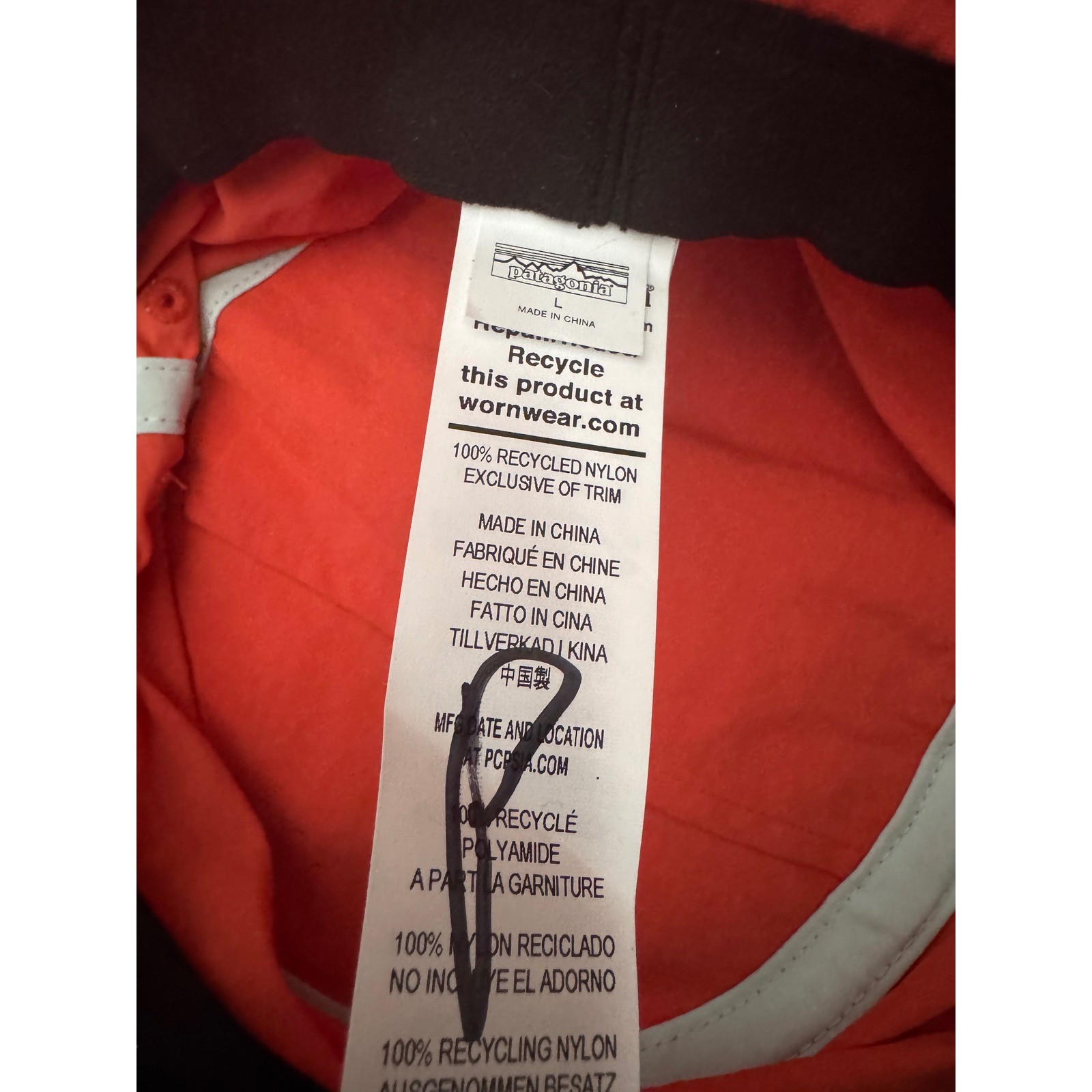 Patagonia Wavefarer Bucket Hat Brimmer Bucket Hat Pimento Red Mens L 29157 NEW thumbnail 3